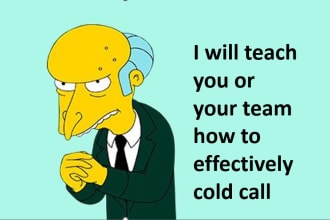 teach effective cold calling techniques, how to qualify leads and close sales