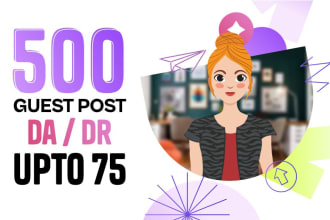 10 guest post on high da dr websites with seo backlinks