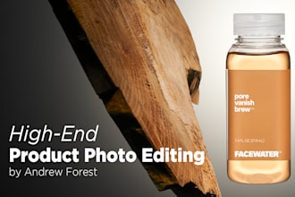 do high end product photo editing