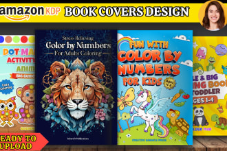 create children book cover for amazon kdp ebook cover paper back