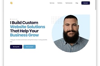 build personal portfolio website and business website