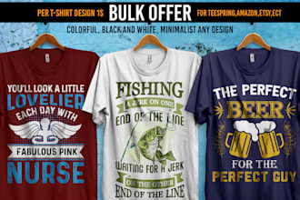 custom graphics retro vintage t shirt design