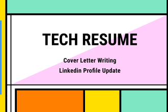 offer tech resume writing services, for professionals of diverse career levels