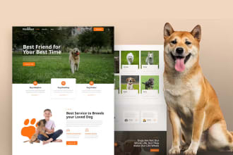 veterinary pet care dog website grooming website