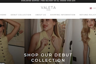 design fashion store or clothing website on shopify