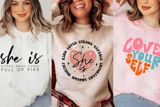 do custom and trendy typography t shirt design