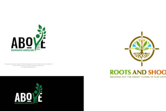 do create modern luxury agriculture lawn care logo design and redesign