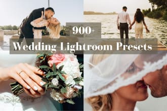 provide 900 wedding lightroom presets