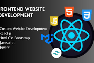 create react js frontend development and pixel perfect UI