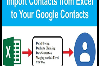 create a CSV file for seamless google contacts import