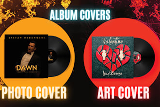 design unique album, single or podcast, cd cover
