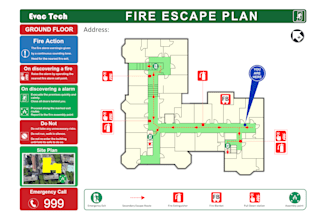 create a custom fire emergency evacuation plan, escape plan