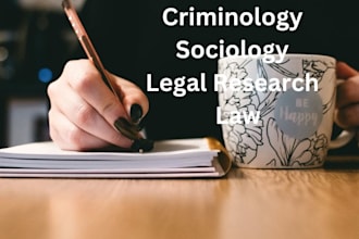 write articles and blogs related to criminology sociology and legal law research