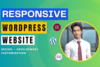 create modern responsive wordpress website design or blog