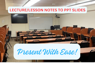 convert lecture notes to engaging powerpoint presentations