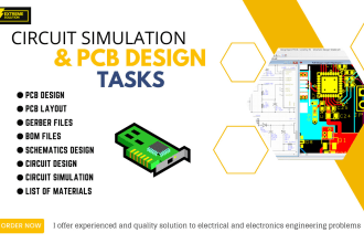 design circuit, schematic, pcb layout with altium, proteus,kicad