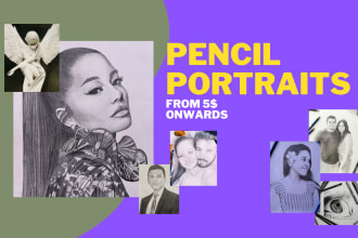 do pencil portraits of your loved ones or your pets