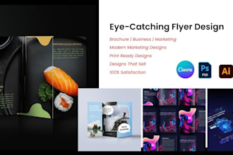 design or redesign canva, photoshop or illustrator brochure marketing materials