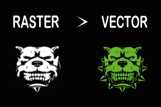 trace low resolution jpg artwork sketch to clean vector logo