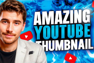 design attractive youtube thumbnail design in 3 hours