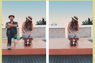 object remove and add people remove photo  manipulations photoshop editing