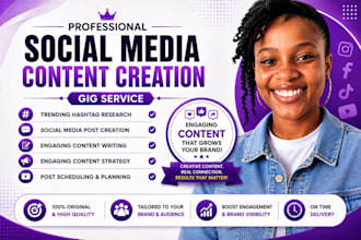 be social media manager,social media content creator,social media management