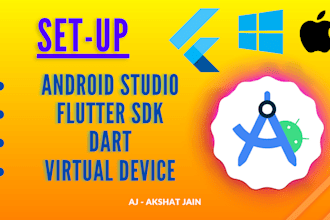 fully setup android studio in your system, pc