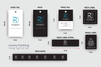 do custom hang tag, clothing label and neck label