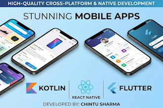 build mobile app flutter react native