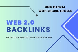 create web 2 0 backlinks manually 100 percent indexable