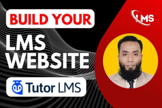 design elearning wordpress lms website by learndash or tutor lms