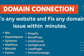 connect domain to any website and fix any domain issue within minutes