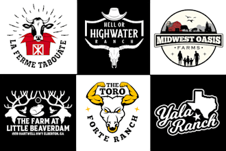 design unique vintage ranch, farm , western and cattle brand logo for you