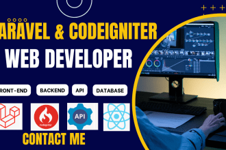 develop be PHP laravel website backend developer  or codeigniter or laravel API