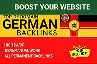 do 150 high domain authority german dofollow seo backlink on germany deutsch de