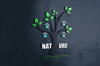 design professional natural, vegan, organic logo