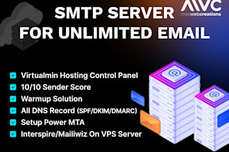 setup dedicated SMTP server for unlimited email marketing
