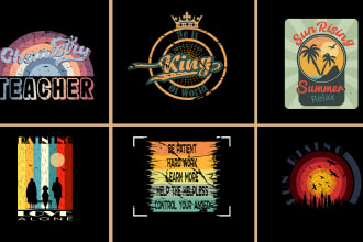 create retro vintage t shirt design for your style statement