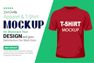 apparel hoodie t shirt mockup to showcase your design