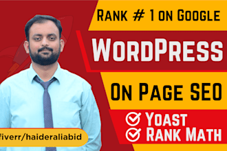 do wordpress onpage seo with rankmath and yoast