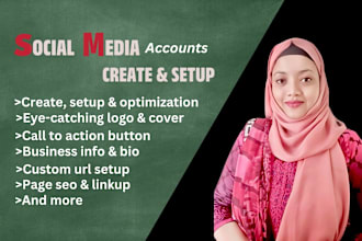 do your social media account create and setup