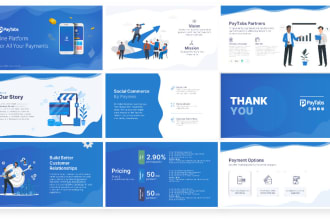 design a modern investor pitch deck powerpoint presentation