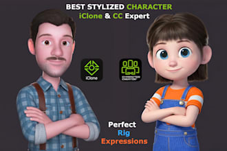 create 3d characters for iclone and character creator