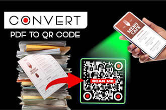convert any PDF documents to a custom qr code generator in 4 hrs
