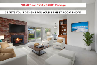 edit virtual staging with complete furniture stage real estate listings US based