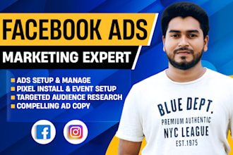 be your fb and instagram ads manager, create, setup and manage facebook ads