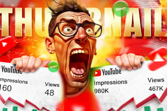 do attractive youtube thumbnail design within 24hrs