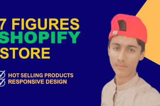 build 7 figures shopify dropshipping store, one product store