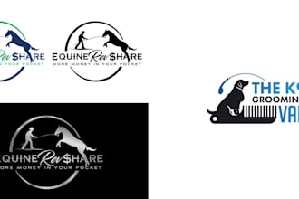 do create pet animal dog cat farm company logo business