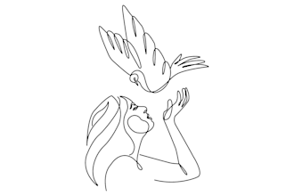 do vector minimalist continuous line art illustration